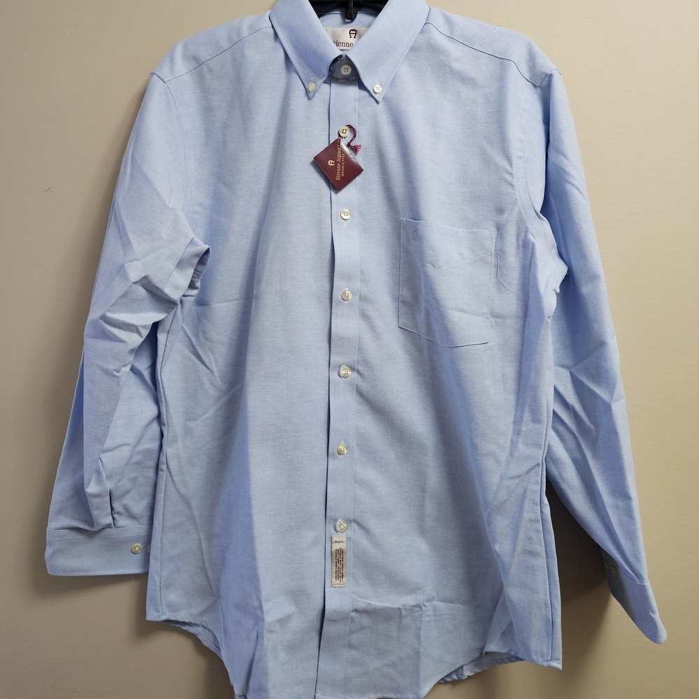 Deadstock NWT Vintage Etienne Aigner Oxford Button Down - MadeInUSA - 16 32/33